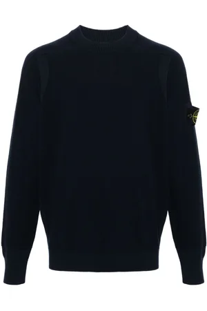 Stone Island Compass-badge cotton jumper
