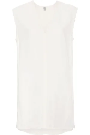 Totême V-neck long-length vest