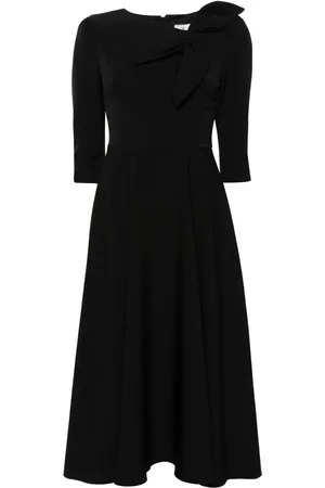 NISSA Bow-detail midi dress