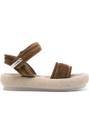 Premiata Logo-tag suede sandals