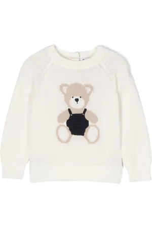 Il gufo Intarsia-knit cotton jumper
