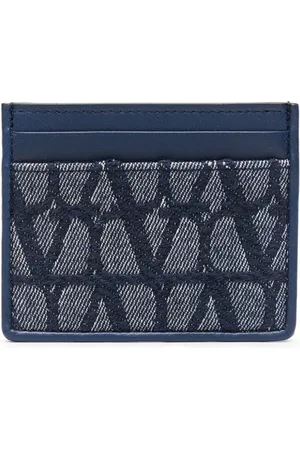 VALENTINO GARAVANI Monogram-jacquard leather cardholder