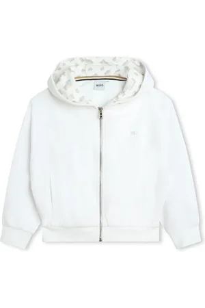 HUGO BOSS Logo-print zipped hoodie