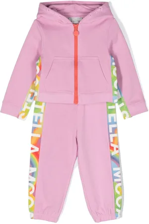 Stella McCartney Logo-trim cotton tracksuit set
