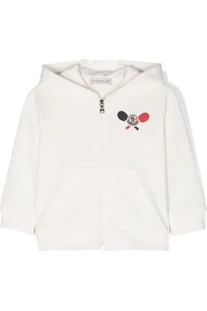 Moncler Logo-patch zip-up hoodie