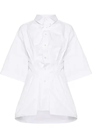 Maison Margiela Creased poplin fitted shirt