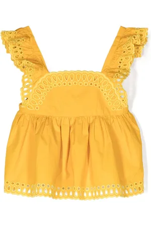 Stella McCartney Broderie-anglaise flared blouse