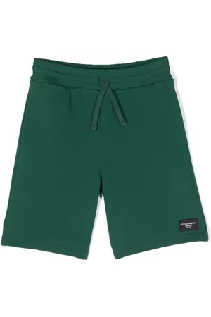 Dolce & Gabbana Logo-patch cotton track shorts