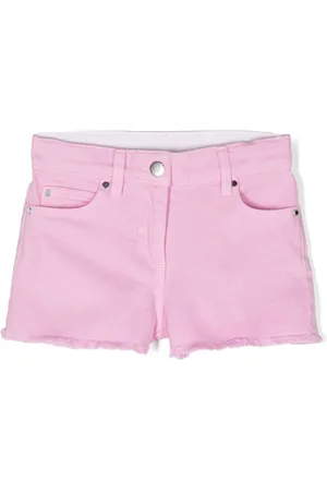 Stella McCartney Mid-rise frayed denim shorts