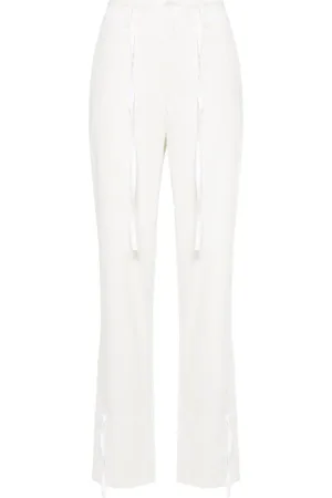 LEMAIRE Cotton chambray tapered trousers