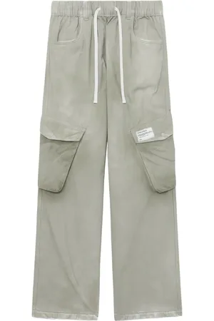 Izzue Drawstring cotton cargo trousers