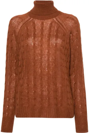 Etro Pegaso-motif cable-knit jumper