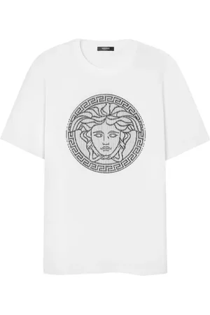 VERSACE Medusa Sliced cotton T-shirt