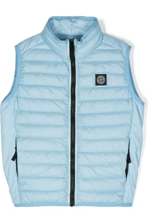 logo-patch padded gilet