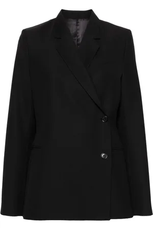 Totême Double-breasted interlock-twill blazer