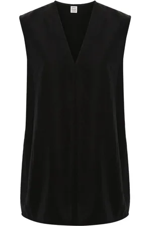 Totême V-neck long-length vest