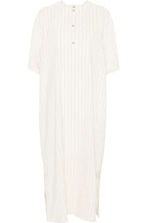 Totême Pinstripe midi dress