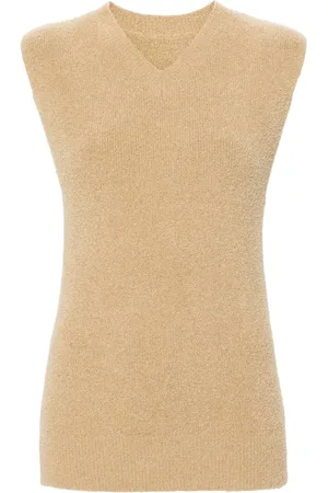 Totême V-neck terry-cloth vest