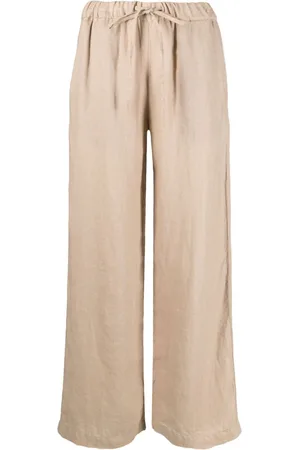 FAY Wide-leg linen trousers