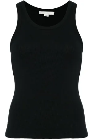 Vince Ribbed-knit sleeveless tank top