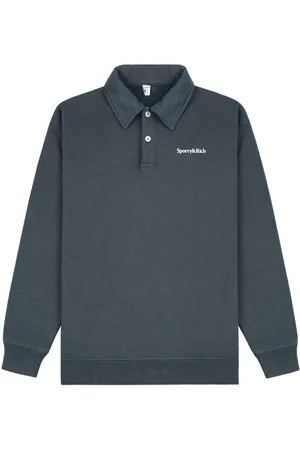Sporty & Rich Logo-embroideered polo top