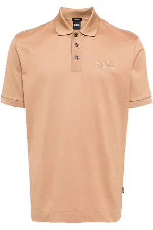 HUGO BOSS Logo-embroidered cotton polo shirt