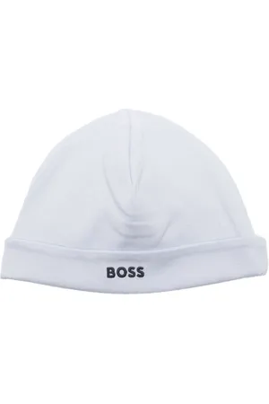 HUGO BOSS Logo-embroidered jersey beanie