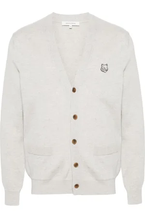 Maison Kitsuné Bold Fox Head wool cardigan
