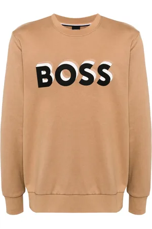HUGO BOSS Logo-print cotton sweatshirt