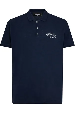 Dsquared2 Logo-print cotton blend polo shirt