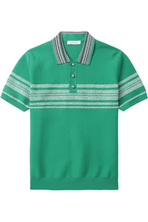 WALES BONNER Striped polo shirt