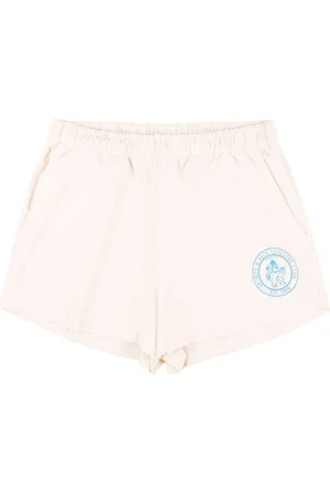 Sporty & Rich Disco Lion Crest-print shorts
