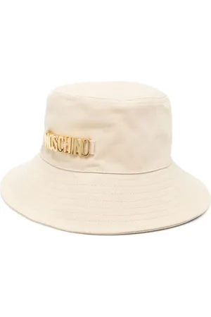 Moschino Logo-lettering cotton bucket hat