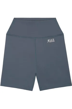 Sporty & Rich Action logo-print biker shorts