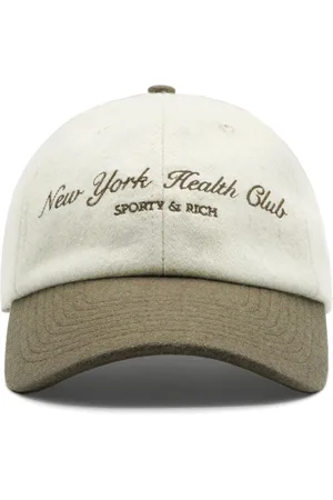Sporty & Rich NY Health Club wool baseball cap