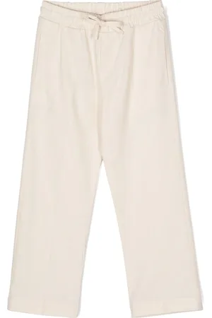Paolo Pecora Logo-printed poplin trousers