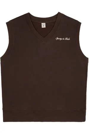 Sporty & Rich Syracuse embroidered cotton vest