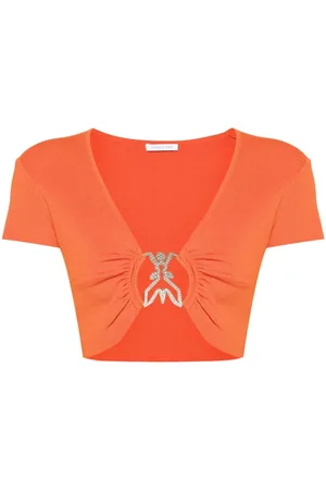 Patrizia Pepe Logo-plaque crop top