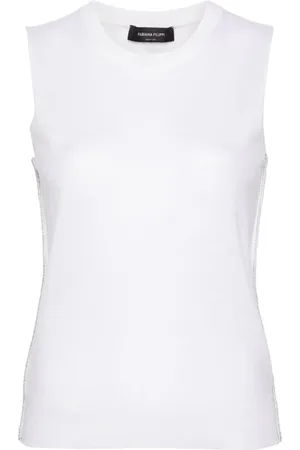 Fabiana Filippi Lurex-detail fine-knit top