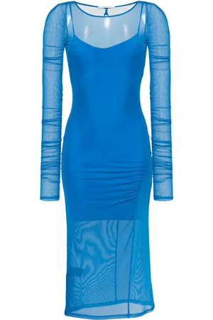 Patrizia Pepe Semi-sheer tulle midi dress