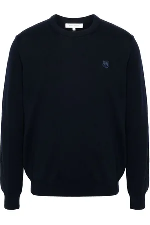 Maison Kitsuné Fox-motif wool jumper