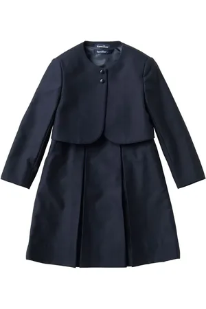 Familiar Pleat-detail wool dress