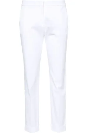 Etro Mid-rise cropped slim trousers