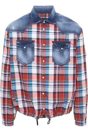 Dsquared2 Panelled cotton shirt