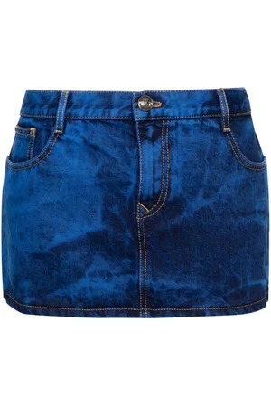 Vivienne Westwood Tie-dye denim miniskirt