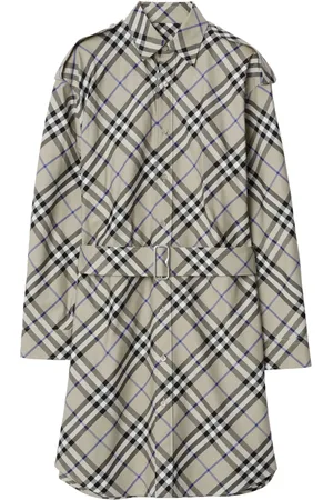 Burberry Vintage Check-print cotton shirt dress