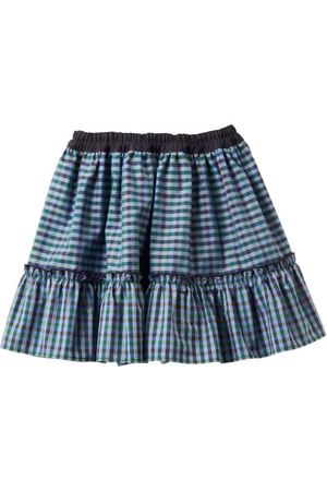 Familiar Reversible cotton miniskirt