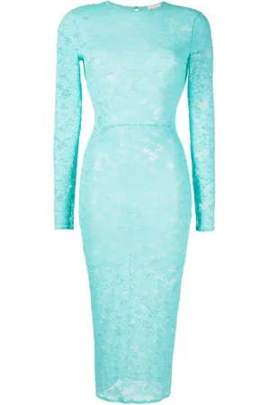 FLEUR DU MAL Le Stretch lace midi dress