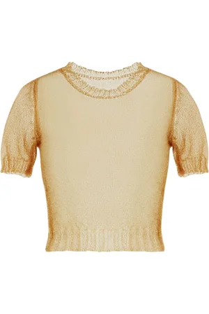 Maison Margiela Sheer knitted top