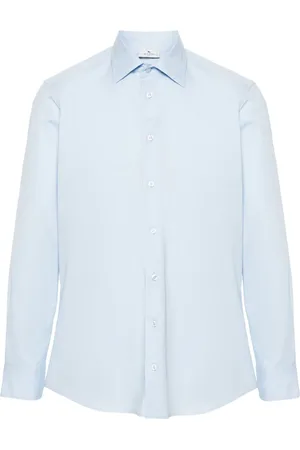 Etro Spread-collar poplin shirt